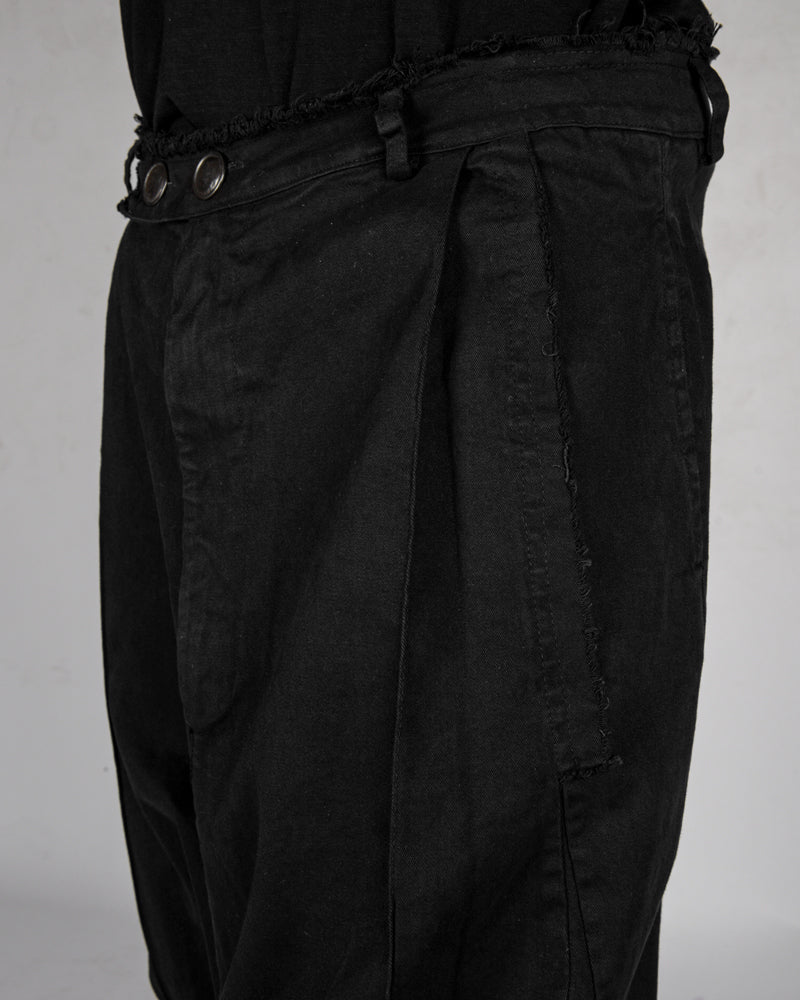La haine inside us - Low crotch gabardina cotton trouser - Stilett.com