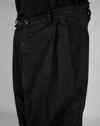 La haine inside us - Low crotch gabardina cotton trouser - Stilett.com