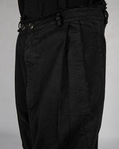 La haine inside us - Low crotch gabardina cotton trouser - Stilett.com