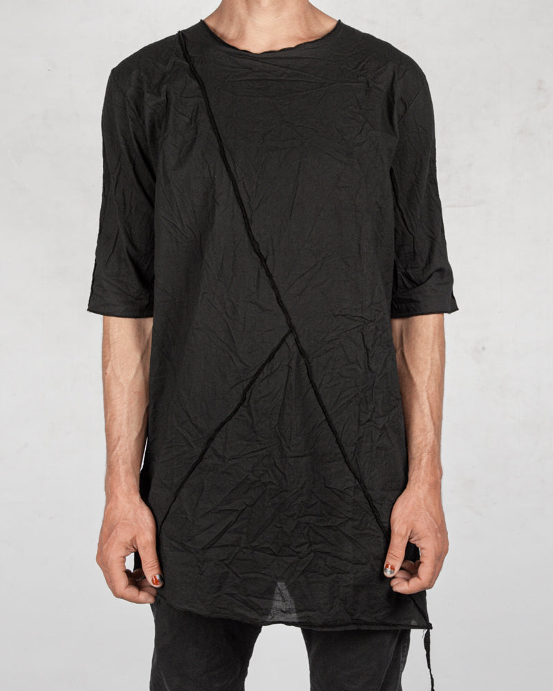 La haine inside us - Muslin cotton t-shirt black - Stilett.com