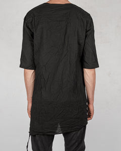 La haine inside us - Muslin cotton t-shirt black - Stilett.com