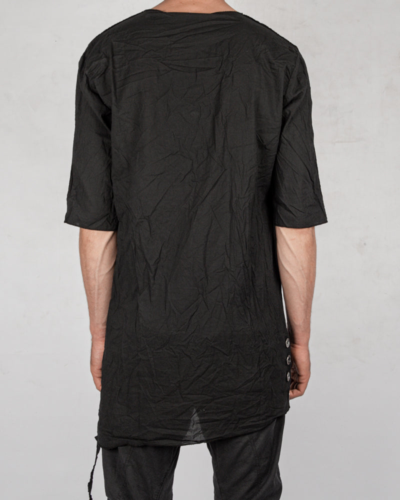 La haine inside us - Muslin cotton t-shirt black - Stilett.com