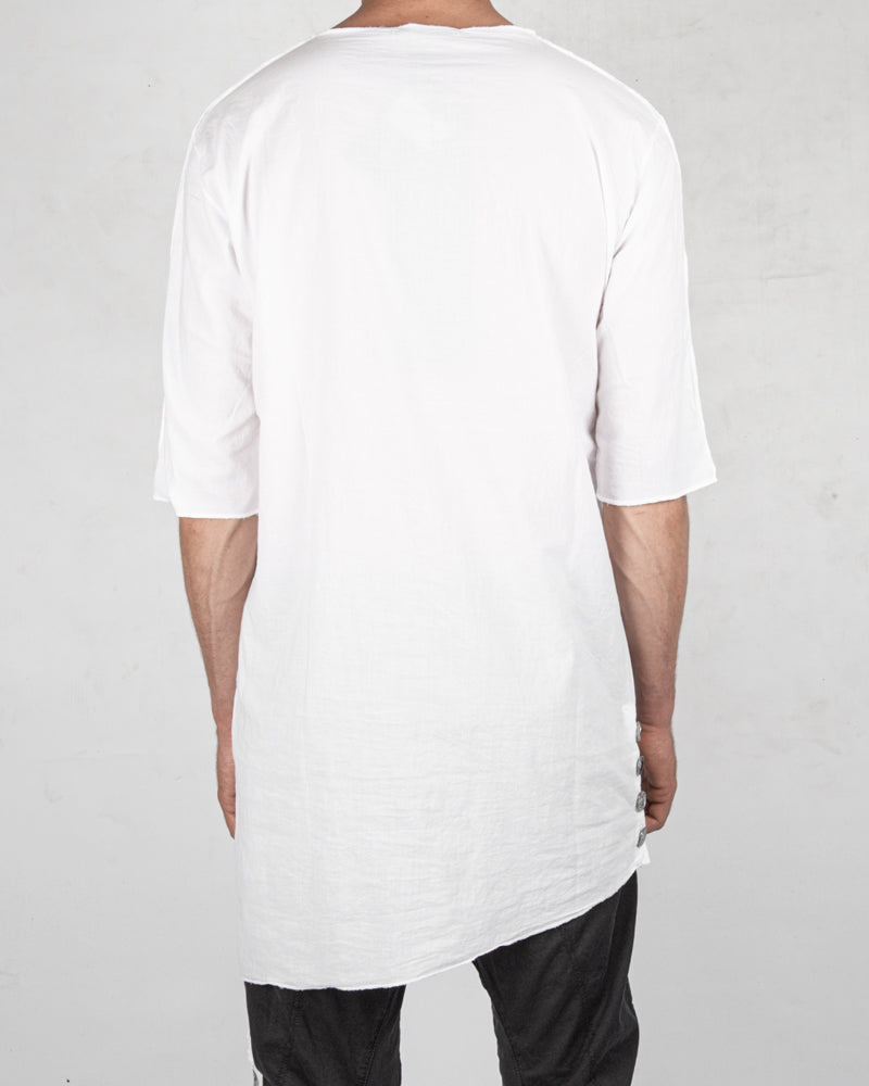 La haine inside us - Muslin cotton t-shirt white - Stilett.com