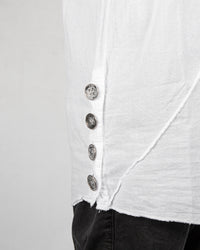 La haine inside us - Muslin cotton t-shirt white - Stilett.com