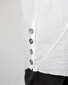 La haine inside us - Muslin cotton t-shirt white - Stilett.com