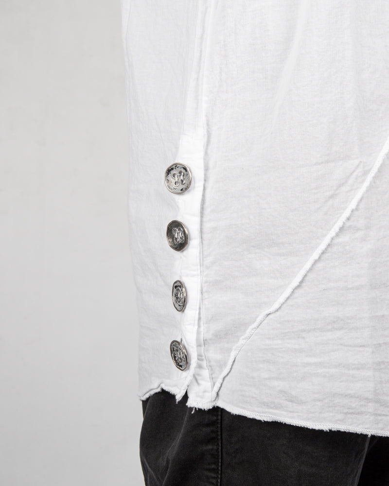 La haine inside us - Muslin cotton t-shirt white - Stilett.com