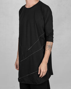 Oversize cotton tshirt 3/4 sleeves