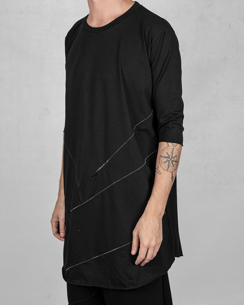 Oversize cotton tshirt 3/4 sleeves