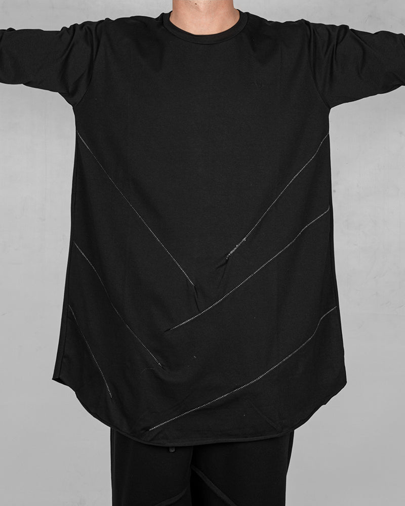 Oversize cotton tshirt 3/4 sleeves