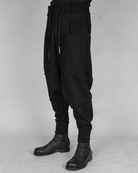 Oversize gauze fleece trouser