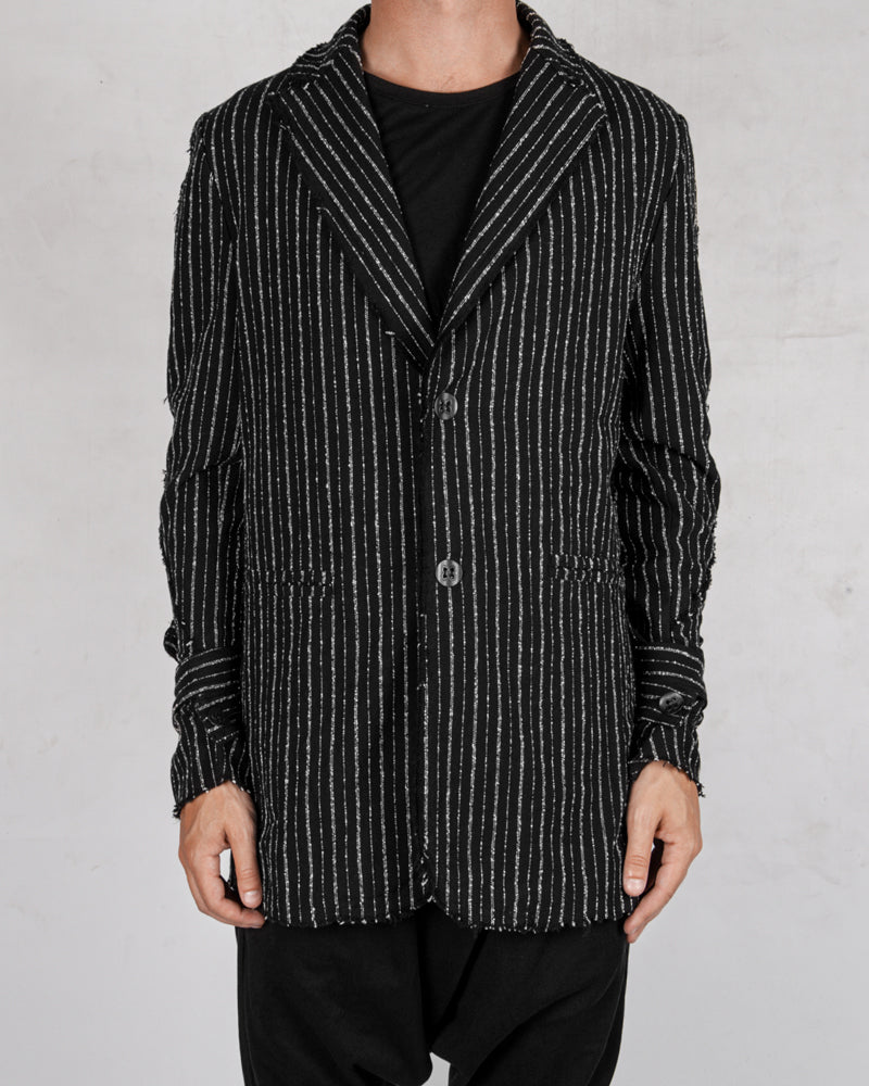 La haine inside us - Pinstripe cotton jacket - Stilett.com