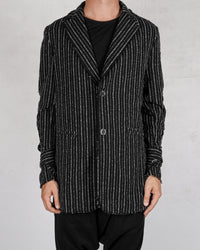 La haine inside us - Pinstripe cotton jacket - Stilett.com