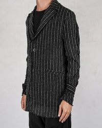 La haine inside us - Pinstripe cotton jacket - Stilett.com