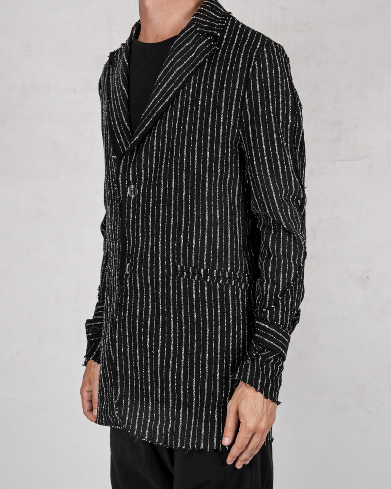 La haine inside us - Pinstripe cotton jacket - Stilett.com