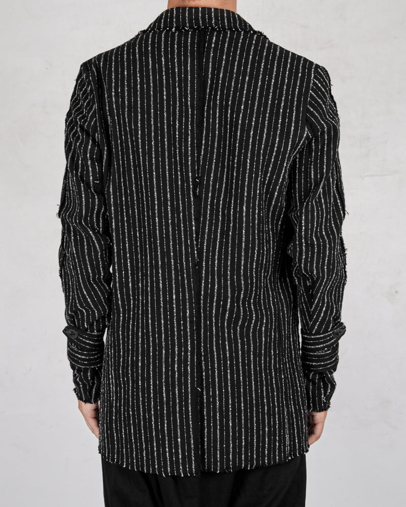La haine inside us - Pinstripe cotton jacket - Stilett.com