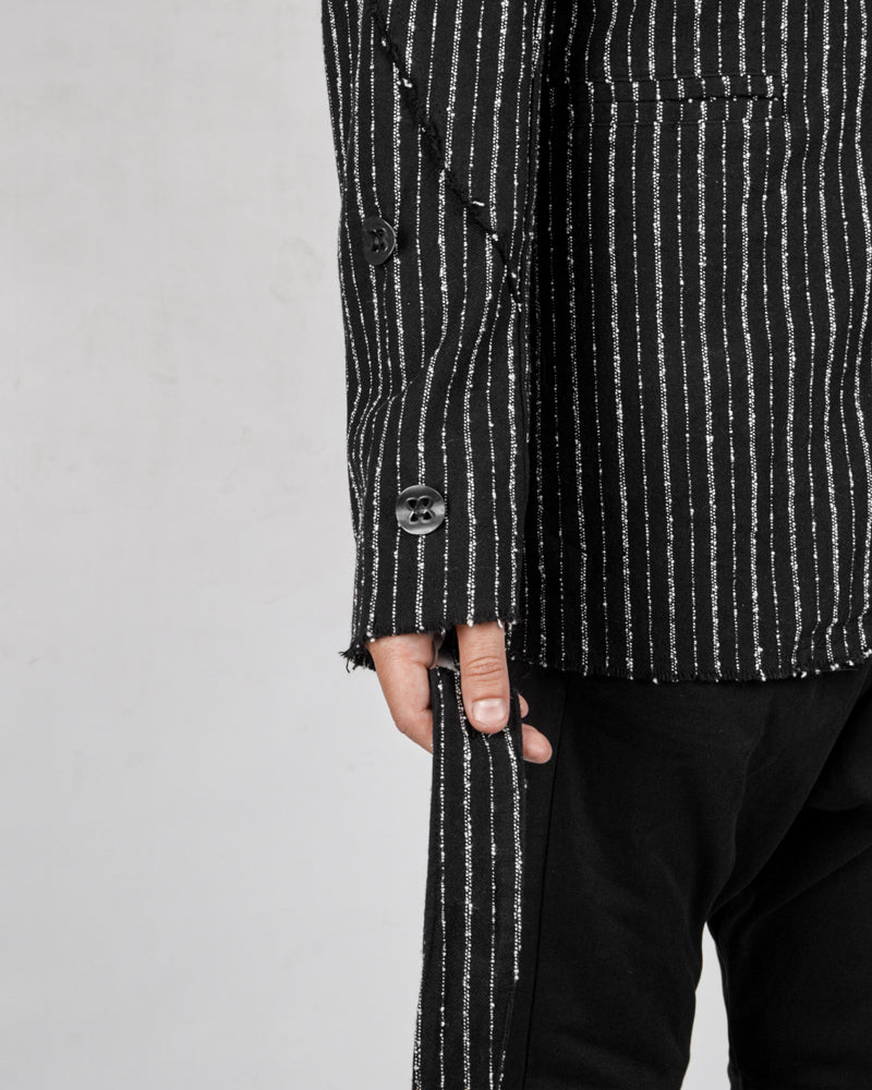 La haine inside us - Pinstripe cotton jacket - Stilett.com