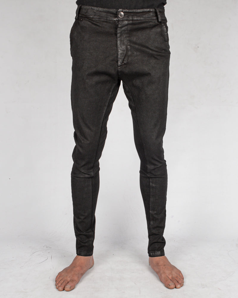 La haine inside us - Stretch laminated trouser - Stilett.com