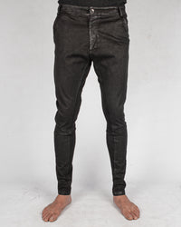 La haine inside us - Stretch laminated trouser - Stilett.com