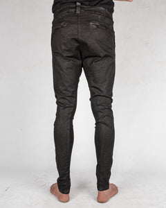 La haine inside us - Stretch laminated trouser - Stilett.com