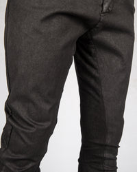 La haine inside us - Stretch laminated trouser - Stilett.com