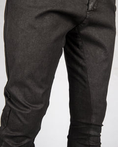 La haine inside us - Stretch laminated trouser - Stilett.com