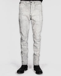 Leon Louis - Dart cut jeans - White crackle paint - Stilett.com