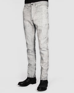 Leon Louis - Dart cut jeans - White crackle paint - Stilett.com