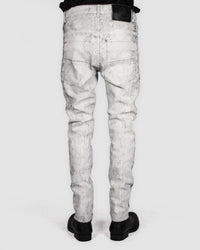 Leon Louis - Dart cut jeans - White crackle paint - Stilett.com