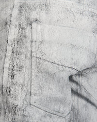 Leon Louis - Dart cut jeans - White crackle paint - Stilett.com