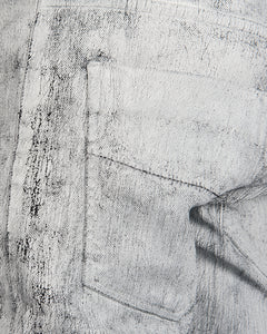 Leon Louis - Dart cut jeans - White crackle paint - Stilett.com