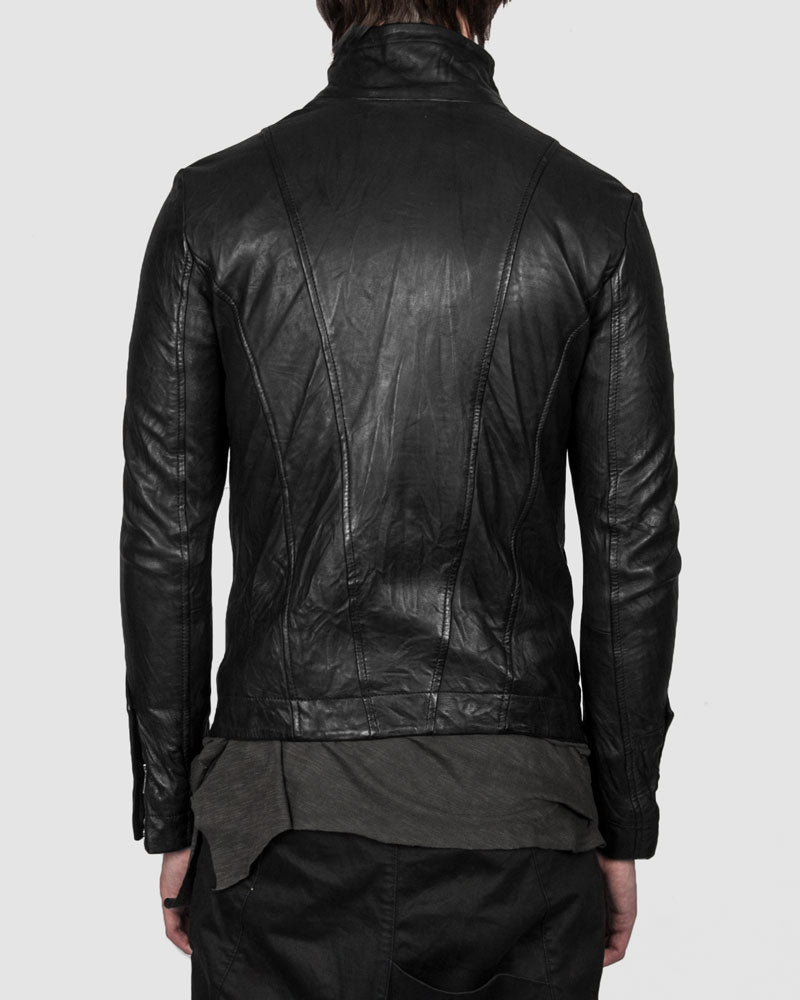 Leon Louis - Molis high collar leather jacket - Stilett.com