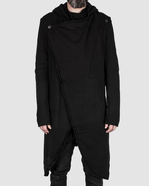 Misomber Nuan - Asymmetric hooded cardigan - https://stilett.com/