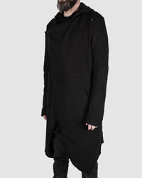 Misomber Nuan - Asymmetric hooded cardigan - Stilett.com