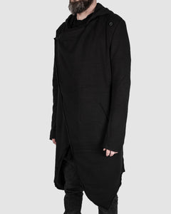 Misomber Nuan - Asymmetric hooded cardigan - Stilett.com
