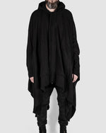 Misomber Nuan - Draped poncho coat - https://stilett.com/