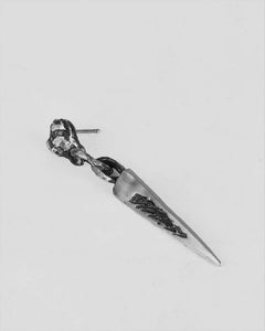 Pyramid broken earring