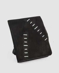 Object - Quandry scar stitched leather wallet - Stilett.com