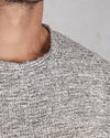 Xagon - Real cut sweater light grey - https://stilett.com/
