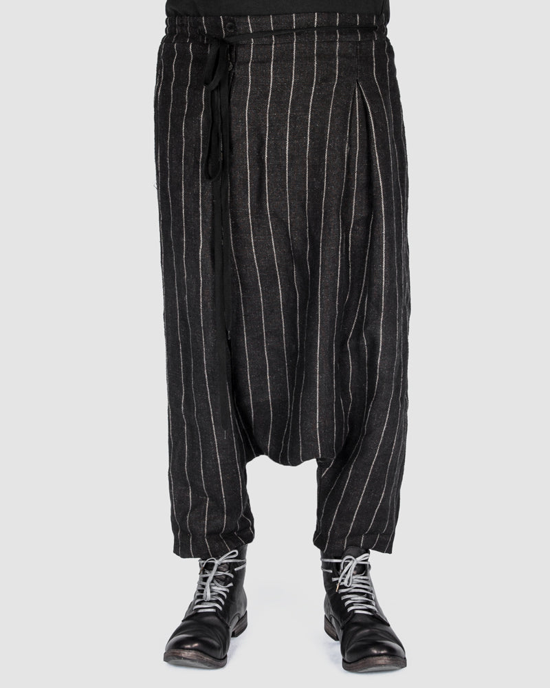 S.S.S.R Venezia - Marc Point - Striped drop crotch pants - Stilett.com