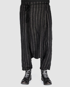 S.S.S.R Venezia - Marc Point - Striped drop crotch pants - Stilett.com