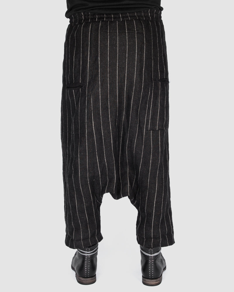 S.S.S.R Venezia - Marc Point - Striped drop crotch pants - Stilett.com