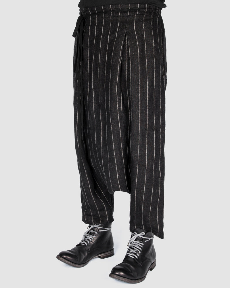 S.S.S.R Venezia - Marc Point - Striped drop crotch pants - Stilett.com