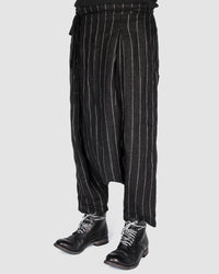 S.S.S.R Venezia - Marc Point - Striped drop crotch pants - Stilett.com