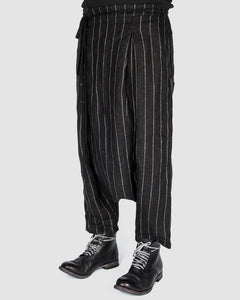 S.S.S.R Venezia - Marc Point - Striped drop crotch pants - Stilett.com