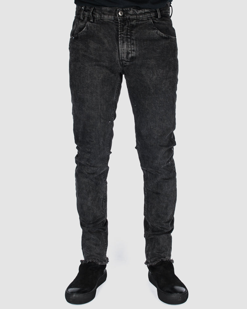 Versuchskind - Wax spotted slim-tab jeans - Stilett.com