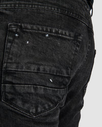 Versuchskind - Wax spotted slim-tab jeans - Stilett.com