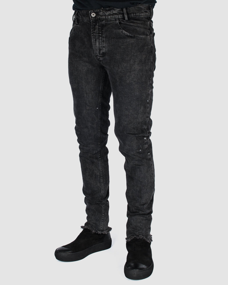 Versuchskind - Wax spotted slim-tab jeans - Stilett.com