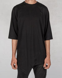 Xagon - Asymmetric crew neck tshirt black - Stilett.com