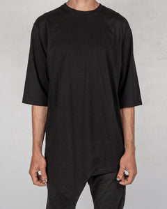 Xagon - Asymmetric crew neck tshirt black - Stilett.com
