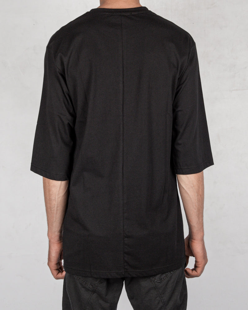 Xagon - Asymmetric crew neck tshirt black - Stilett.com